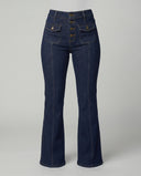 Chic High-Waist Flared Jeans for Women