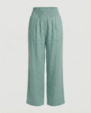 Women's Relaxed Fit Linen Pants with Elastic Waist
