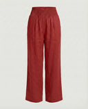 Women's Relaxed Fit Linen Pants with Elastic Waist