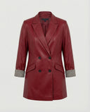 Chic Double-Breasted Blazer with Stylish Cuffs