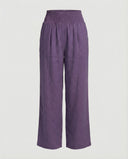 Women's Relaxed Fit Linen Pants with Elastic Waist