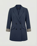 Chic Double-Breasted Blazer with Stylish Cuffs
