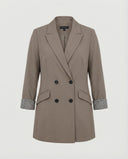 Chic Double-Breasted Blazer with Stylish Cuffs