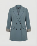 Chic Double-Breasted Blazer with Stylish Cuffs