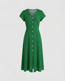 Chic Women's Long Sleeve Dress with Butterfly Sleeves