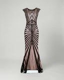 Sequin-Embellished Long Evening Gown for Festive Celebrations