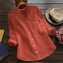 V-Neck Long Sleeve Blouse for Every Occasion