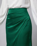 Women's Stylish Draped Wrap Skirt