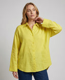 Chic Oversized Linen Blouse for Women