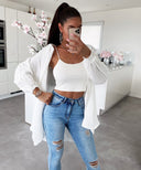 Freya White Muslin Blouse - Stylish & Chic