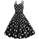Retro Black Polka Dot Dress