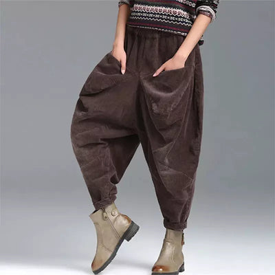 Cozy Winter Wide Sarouel Trousers