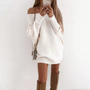 Chic Knit Mini Dress with Long Sleeves