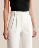 Chic High Waisted Wide Leg Trousers