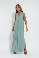 Sleek Dress and Vest Ensemble