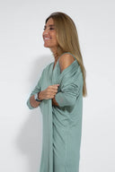 Sleek Dress and Vest Ensemble