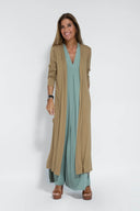 Sleek Dress and Vest Ensemble