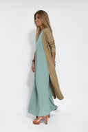 Sleek Dress and Vest Ensemble