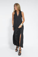 Sleek Dress and Vest Ensemble