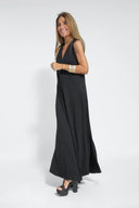 Sleek Dress and Vest Ensemble