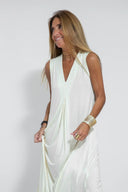 Sleek Dress and Vest Ensemble