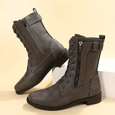 Orthopedic Ankle Boots with Side Zipper