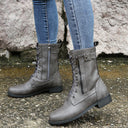 Orthopedic Ankle Boots with Side Zipper