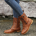 Orthopedic Ankle Boots with Side Zipper