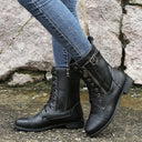 Orthopedic Ankle Boots with Side Zipper