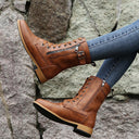 Orthopedic Ankle Boots with Side Zipper