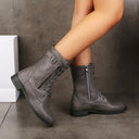 Orthopedic Ankle Boots with Side Zipper