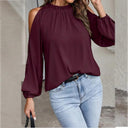 Chic Open Shoulder Blouse for Modern Style