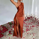 Chic One-Shoulder Slit Dress for All Occasions