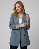 Chic Double-Breasted Blazer with Stylish Cuffs