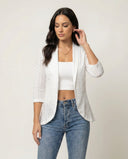 Ladies Lace Pattern Blazer Jacket