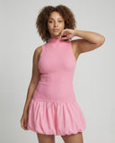 Chic Sleeveless Dress with Flared Skirt