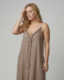 V-Neck Women’s Maxi Dress with Side Pockets