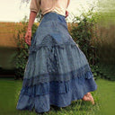 Boho Chic Long Lace Layered Skirt