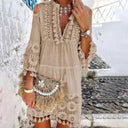 Bohemian Lace Mini Dress for Effortless Style