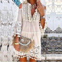 Bohemian Lace Mini Dress for Effortless Style