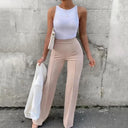 Chic Women's Slim Flared Trousers