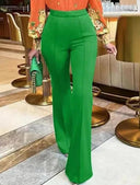 Chic Women's Slim Flared Trousers