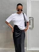 Chic Satin A-Line Skirts for Every Occasion
