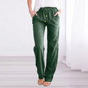 Airy Leisure Pants with Elastic Waistband