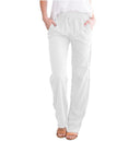 Airy Leisure Pants with Elastic Waistband