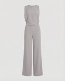 Chic Round Neck Jumpsuit for All Occasions