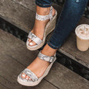 Orthopedic Wedge Heels with Chic Buckle Design