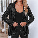Sequin-Embellished Blazer for Dazzling Style
