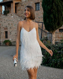 Sequined Fringe Cocktail Dress for Glamorous Nights