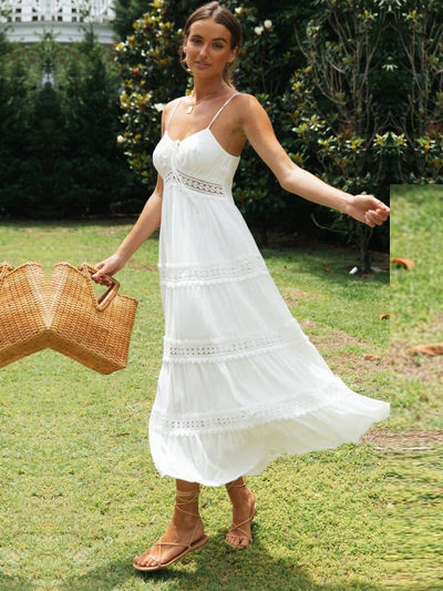 Chic Spaghetti Strap Summer Beach Dress